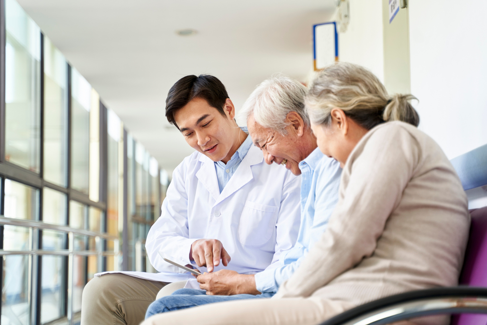 Health Care Voucher Happy Elderly